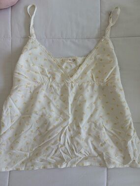 Brandy Melville Yellow Babydoll Tank
